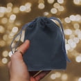thumbnail image 2 of RENACLIPY Renaclipy Portable Jewelry Pouches, Navy Velvet, Easy Open and Close, 20Pcs, 2 of 5