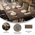 thumbnail image 4 of Flash Furniture 30x60 Solid Wood Indoor 1.5 Inch Thick Rectangular Tabletop in Dark Brown, 4 of 11