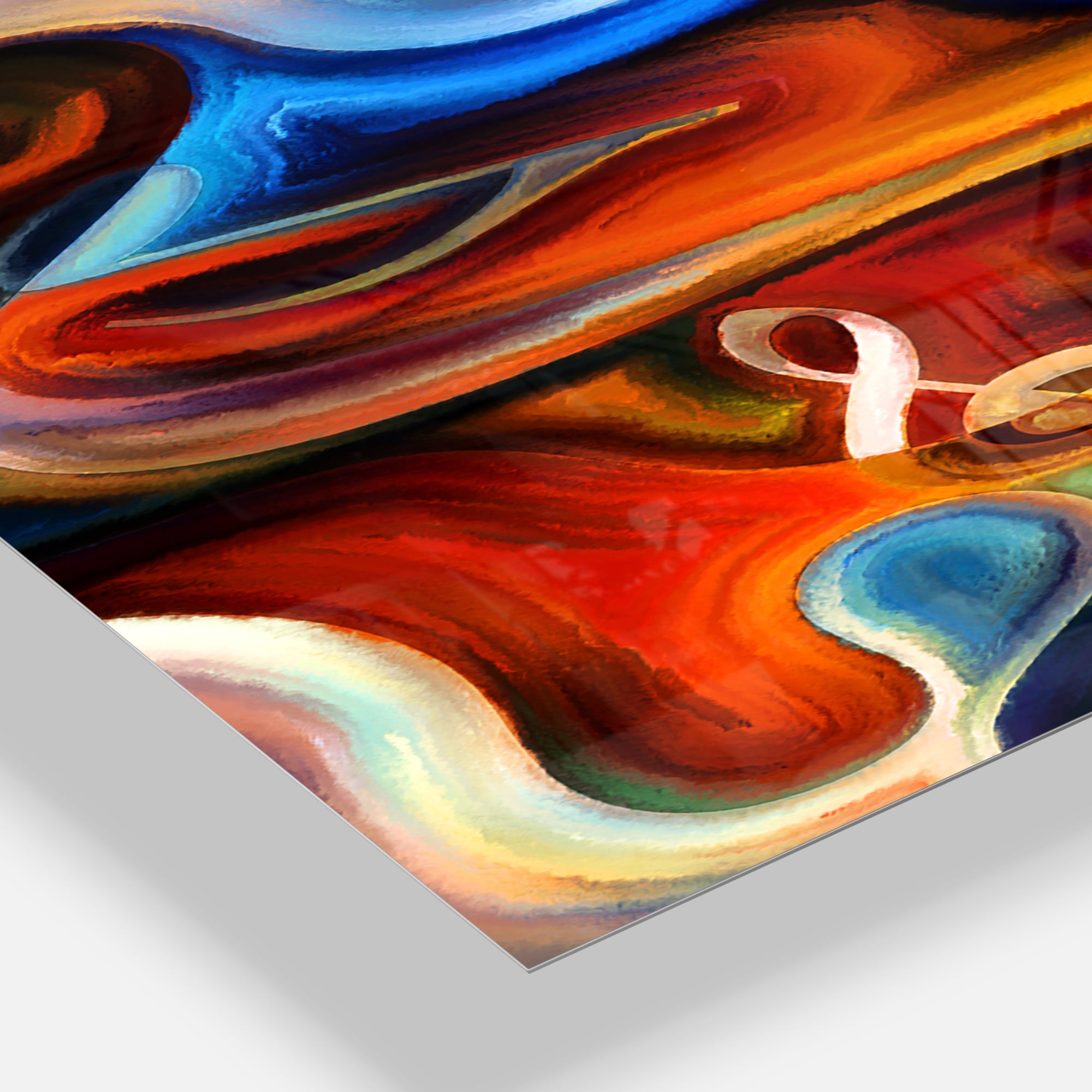 Designart 'Abstract Music and Rhythm' Modern Wall Clock