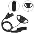 thumbnail image 2 of ABS D-Type Walkie Talkie Earpiece PTT Mic Headset for Motorola P8268 Radio, 2 of 4