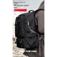 thumbnail image 3 of Escalada al aire libre para hombres Mochila multifuncional informal de gran capacidad Viaje Viaje de negocios Bolso de hombro doble Impermeable Resistente al desgaste Transpirable,Verde militar,60L, 3 of 12
