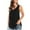 Black, variant on asdoklhq 2026 Summer Fall Womens Tops under $5 Women Fashion Summer Sexy Sleeveless Solid Color Light Loose Ventilation T-Shirt Black M