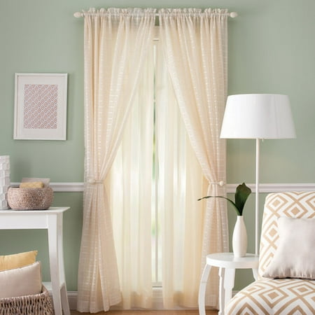 Better Homes And Gardens Lined Sheer Curtain Panel Better Homes And Gardens Lined Sheer Curtain Panel
