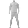 thumbnail image 3 of Aueoeo Mens 2 Piece Outfits Casual Long Sleeve Lightweight Shirts and Thin Classsic Fitted Pants Matching Set Sweatsuit, 3 of 4