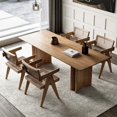 thumbnail image 1 of Kitchen Dining Table Restaurant Mobile Wooden Sets  Living Room Service Tables Console Muebles Para El Hogar Home Furniture My Lux Decor Round, 1 of 9
