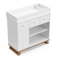 thumbnail image 6 of Stork Craft USA Engineered Wood Nursery Changing Table Dresser - Driftwood/White, 6 of 9