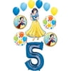 Snow White Party Supplies Princess 5th Birthday Balloon Bouquet Decorations