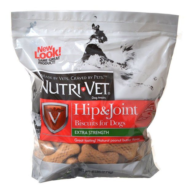 NutriVet Hip & Joint Biscuits for Dogs Extra Strength 6 lbs Pack of