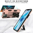 thumbnail image 5 of CoverON Apple iPhone 12 Pro Max Case (6.7"), KickStand Ring Loop Holder Rugged Phone Cover Magnetic Slide Stand, Rose Gold Pink, 5 of 9