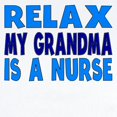 thumbnail image 2 of CafePress - Relax My Grandma Is A Nurse Body Suit - Baby Light Bodysuit, Size Newborn - 24 Months, 2 of 4