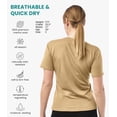 thumbnail image 6 of 𝗕𝗥𝗘𝗔𝗧𝗛𝗔𝗕𝗟𝗘 Women’s Merino Wool Short Sleeve T-Shirt with Included Hiking Socks - Merino.tech, 6 of 7