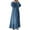 Blue, variant on Women Muslim Dress Ramadan Clothes For Womens Abaya Long Sleeve Muslim Dress Prayer Clothes Casual Kaftan 0 Beige M