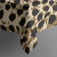 thumbnail image 3 of Brown and Black Leopard Print Rectangle Tablecloth 60"x84",Waterproof Polyester Rectangle Table Cloth, Wipeable Spillproof Polyester Tablecloth for Dining, Camping, Indoor and Outdoor, 3 of 5