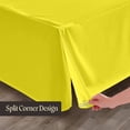 thumbnail image 5 of SGI Bedding 12 Inch Pleated Bed Skirt | Microfiber Bed Skirt | Fade Resistant, Wrinkle Free, Anti-static, Decorative, Extra Storage Space, Clutter-Free | Full, Yellow, 5 of 6