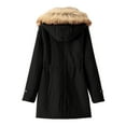 thumbnail image 3 of Feimerou Plus Size Winter Coats for Women Warm Sherpa Fleece Lined Parka Coat Thicken Windproof Anoraks Jackets Overcoats, 3 of 7