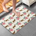 thumbnail image 3 of Saint Bernard Dog Breed and Flower Floral Bathroom Rugs Mat,Non Slip Microfiber Bathroom Rug,Rubber Backing,Soft Bathroom Mats for Bathroom Floor,Tub and Shower,20x32in(50x80cm), 3 of 4