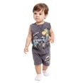 thumbnail image 3 of Monster Jam Baby Boys Sleeveless Graphic Tank Top and Shorts Set, 2-Piece, Sizes 0/3M-24M, 3 of 7