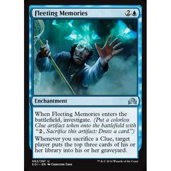 MtG Shadows Over Innistrad Uncommon Fleeting Memories #62