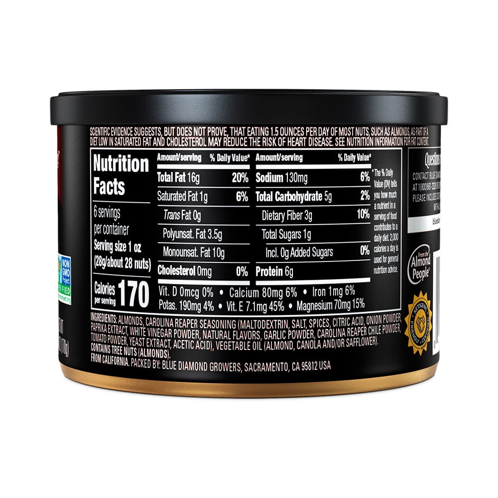 Blue Diamond XTREMES Almonds, Carolina Reaper, 6 Ounce