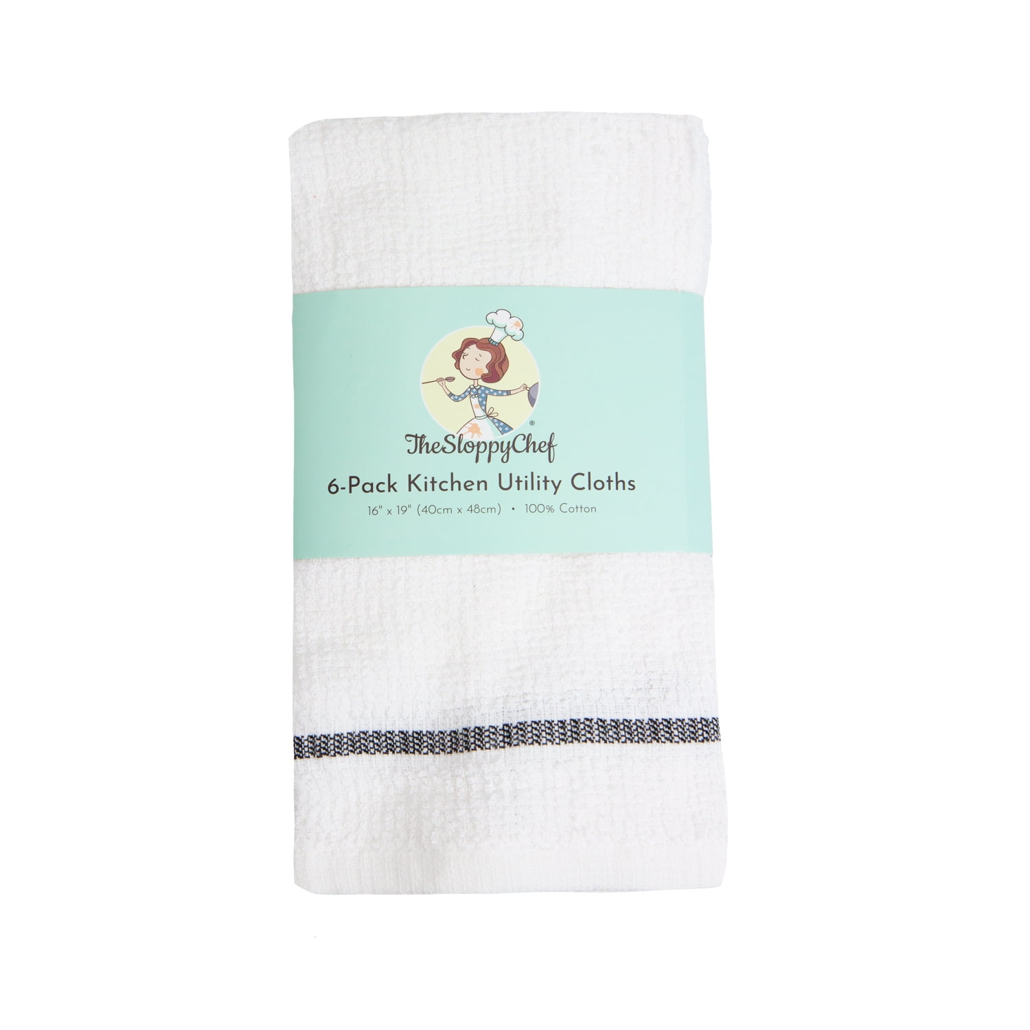 Bar Towels - Bar Mop Cleaning Kitchen Towels (12 Pack 16 x 19”) - Premium Ring-Spun Cotton White Kitchen Bar Towels Restaurant Cleaning Towels