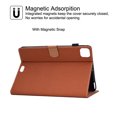 thumbnail image 4 of GSFY Case for 2024 iPad Air 11 Inch 6th Gen (M2), Smart PU Leather Wallet Stand Protective Book Case Auto Sleep Wake for iPad Air 11 6th/ iPad Air 10.9 4th &5th/ iPad Pro 11 (2018-2022), GX-Brown, 4 of 9