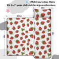 thumbnail image 5 of Strawberry and Dot White Pattern Teens Toddler Nap Mat with Pillow, Sleeping Mat Bag for Preschool Daycare 59"x22", 5 of 6