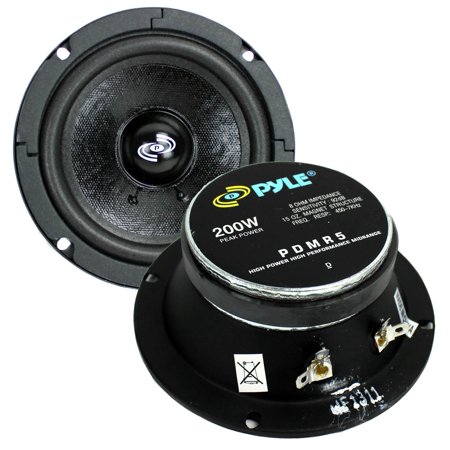 2) PYLE Pro PDMR5 5" 400W Car DJ/Home Mid Bass MidRange Speakers Drivers