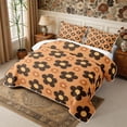 thumbnail image 3 of Manfei Vintage Floral Blossom Twin Quilt Set 2 Pieces,Groovy Flowers Twin Coverlet Set,1 Bedspread and 1 Pillowcase, 3 of 7