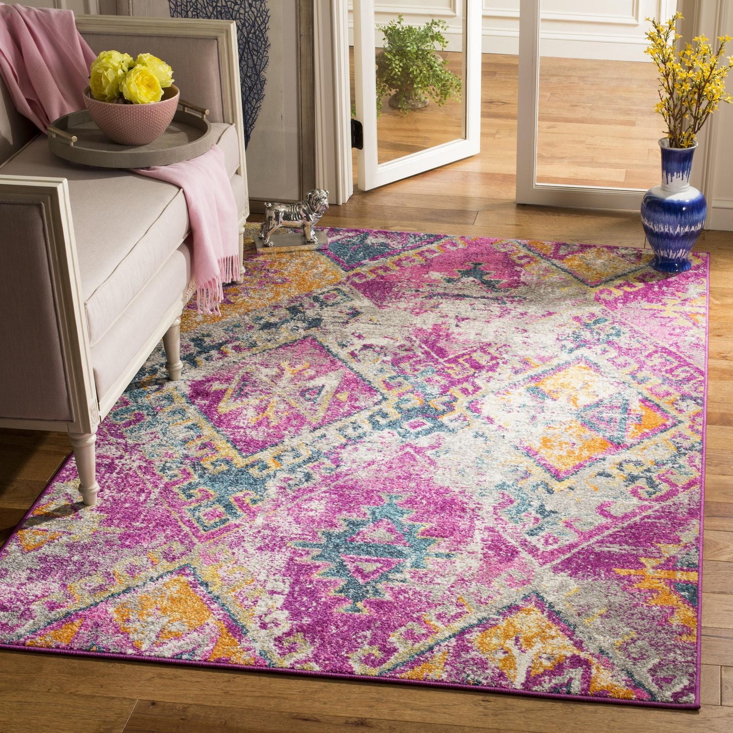 SAFAVIEH Madison Barrfind Geometric Area Rug