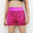 thumbnail image 2 of Shorts à Paillettes pour Garçons, Coupe Ajustée, Taille Élastique, Short d'Uniforme de Performance Multicolore pour Enfants de 5 à 14 Ans, Tenue de Fête d'Été, 2 of 4