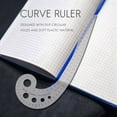 thumbnail image 2 of 5pcs 11.8 inch Long Comma Shaped Plastic Transparent French Curve Ruler Spline, 2 of 7
