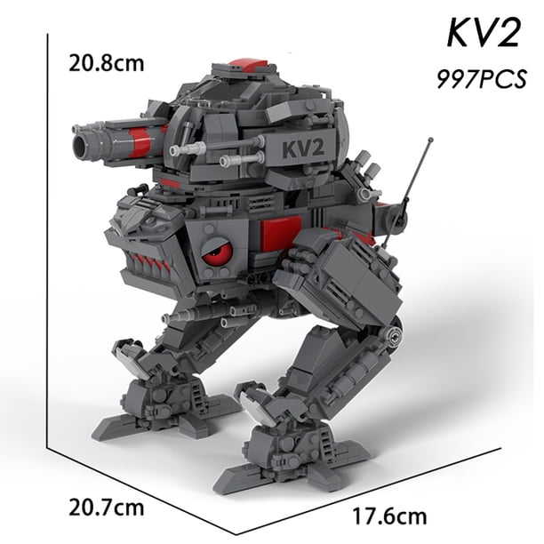 Compatible creative building blocks MOC restore World of Tanks KV