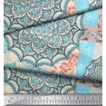 thumbnail image 3 of Soimoi Toile de Voile de Coton Patchwork Floral et Mandala Tissu Imprimé 1 Yard 56 Inch Wide, 3 of 3