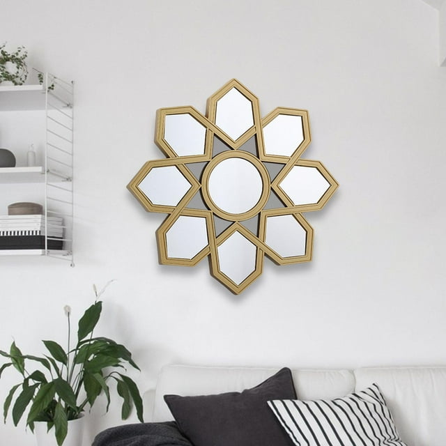 Espejo para Colgar en La Pared, Accesorios Decorativos para Fotos, Manualidades, 25 Cm, Agujero Redondo para Espejo, Decoración para El Baño, Muebles Soledad Espejo redondo de pared