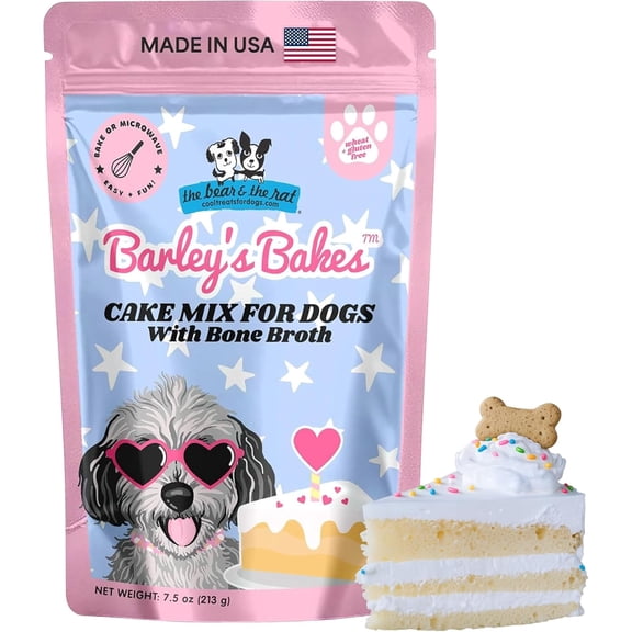 The Bear & The Rat Dog Cake Mix - Bone Broth Cake Treats for Dogs