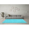 thumbnail image 3 of Ahgly Company Indoor Rectangle Solid Light Blue Modern Area Rugs, 8' x 10', 3 of 4