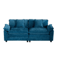 thumbnail image 4 of Tcbosik 81.9" Chenille Upholstered Couch, Modern Modular Sectional Loveseat with Pillow, Comfy 2-Seater Sofa for Bedroom, Living Room, Lounge Room, Blue, 4 of 8