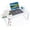 White, variant on Laptop Desk for Bed, Height Adjustable Laptop Bed Table, Foldable Portable Lap Desk Stand with USB/Storage Drawer/Cup Holder/Slot, Breakfast Tray for Working Reading Writing Eating