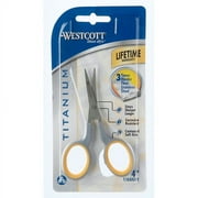 Straight Embroidery Scissors: Titanium, 4 inches