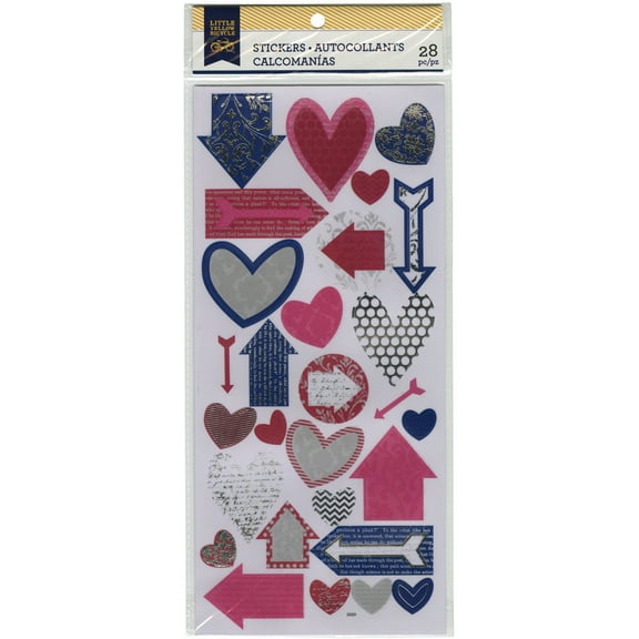 Little Yellow Bicycle Vellum Stickers-Arrows