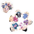 thumbnail image 3 of MasteelfCA 2 Sets/12PCS Mini Finger Puppets Family Mermbers Hand Puppet Early Educational Toy for Kids Early Learning Kindergarten, 3 of 7