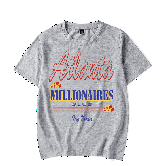 Faye Webster Merch T-Shirt Atlanta Millionaires Club T Shirt Short Sleeve Men Women Top Tee