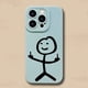 thumbnail image 1 of Funda de teléfono de dibujos animados Matchman para iPhone 11, 12, 13, 14 Pro Max, Mini, XR, XS, X, 7, 8 Plus, SE2020, funda de silicona TPU suave mate a prueba de golpes qiuyongming unisex, 1 of 2