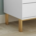 thumbnail image 2 of KULAGAGA White Nightstand with 2 Drawers, End Side Table for Living Room Bedroom, 2 of 7
