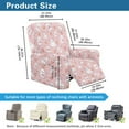 thumbnail image 6 of SCRAWLGOD Halloween Ghost Skull Pumpkin Pink Recliner Covers 4 Pieces Recliner Slipcovers Furniture Protector Dog Couch Recliner Cover with Pocket Washable Reclining Chair Protector for Pets, 6 of 7