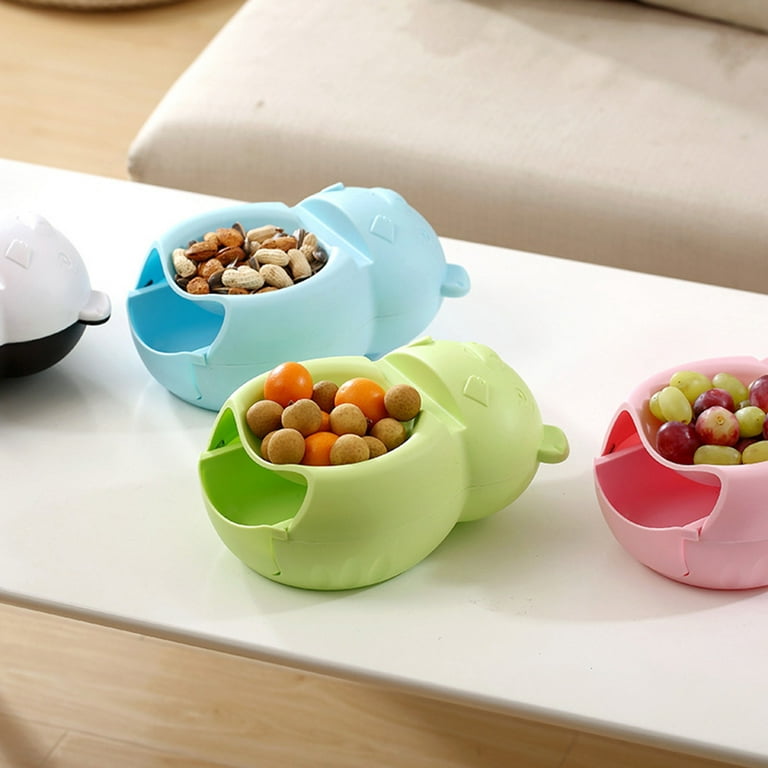 Double Lazy Fruit Bowl Creative Plastic Fruit And Vegetable With Mobile  Phone