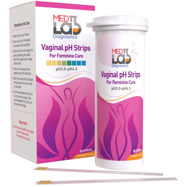 Med Lab Diagnostics Yeast Infection pH Test Strips, 50 Count