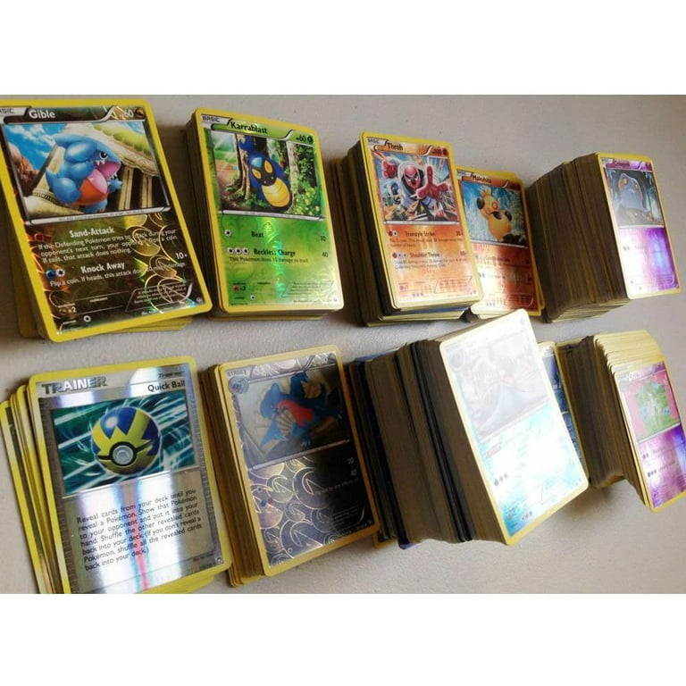 Pokemon TCG : 100 Card LOT Rare, COM/UNC, Holo & Guaranteed EX, MEGA OR  Full Art