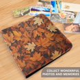 thumbnail image 4 of FORMRS 3 Ring Photo Album 4"x6" Self Adhesive Large Capacity PU Leather Cover, Fall Pattern, 4 of 8