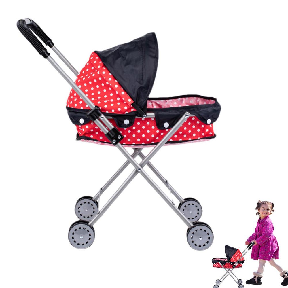 Babys Doll Stroller Realistic 2 In 1 Babys Stroller for Dolls